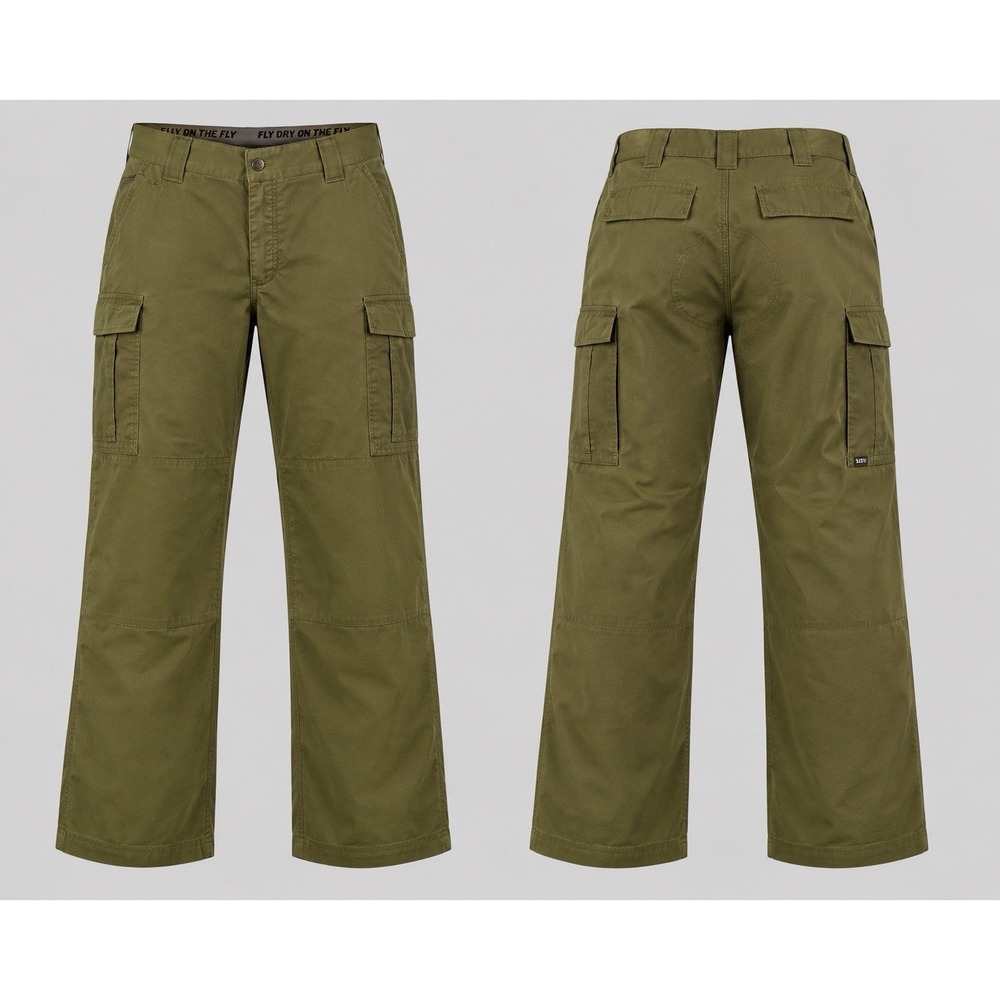 Duluth  Flexpedition Relaxed Fit Cargo Pants mens 38x32 Green Stretch